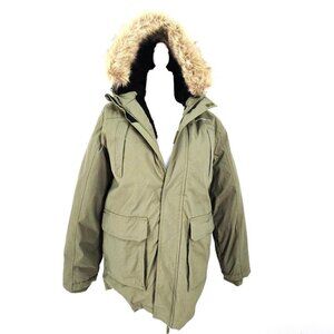 Eddie Bauer Superior Winter Down Parka Jacket Kids Size XXL (14/16) SAge Olive G
